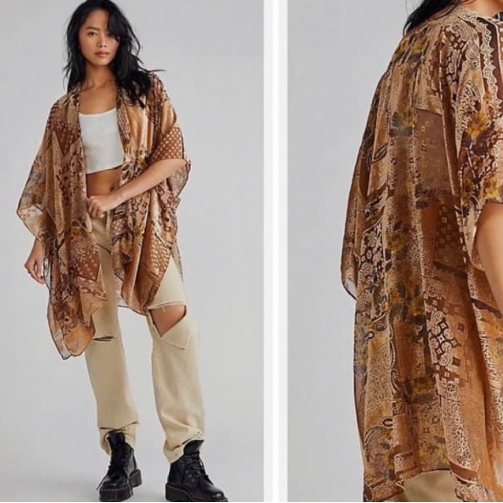 Free people velvet kimono